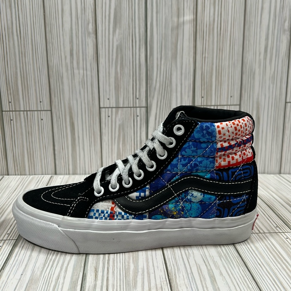 Vans x SpongeBob Sk8-Hi 38 Dx PW Sandy Liang Patchwork Sneakers M 4 W 5.5